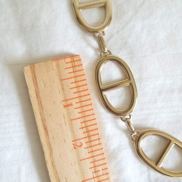 Michael Kors Gold Round Link Choker Necklace - Picture 4 of 6